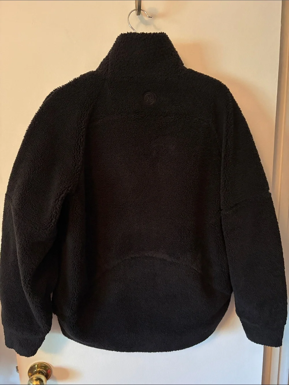 lululemon athletica Oversized Black Sherpa Half-Zip Pullover